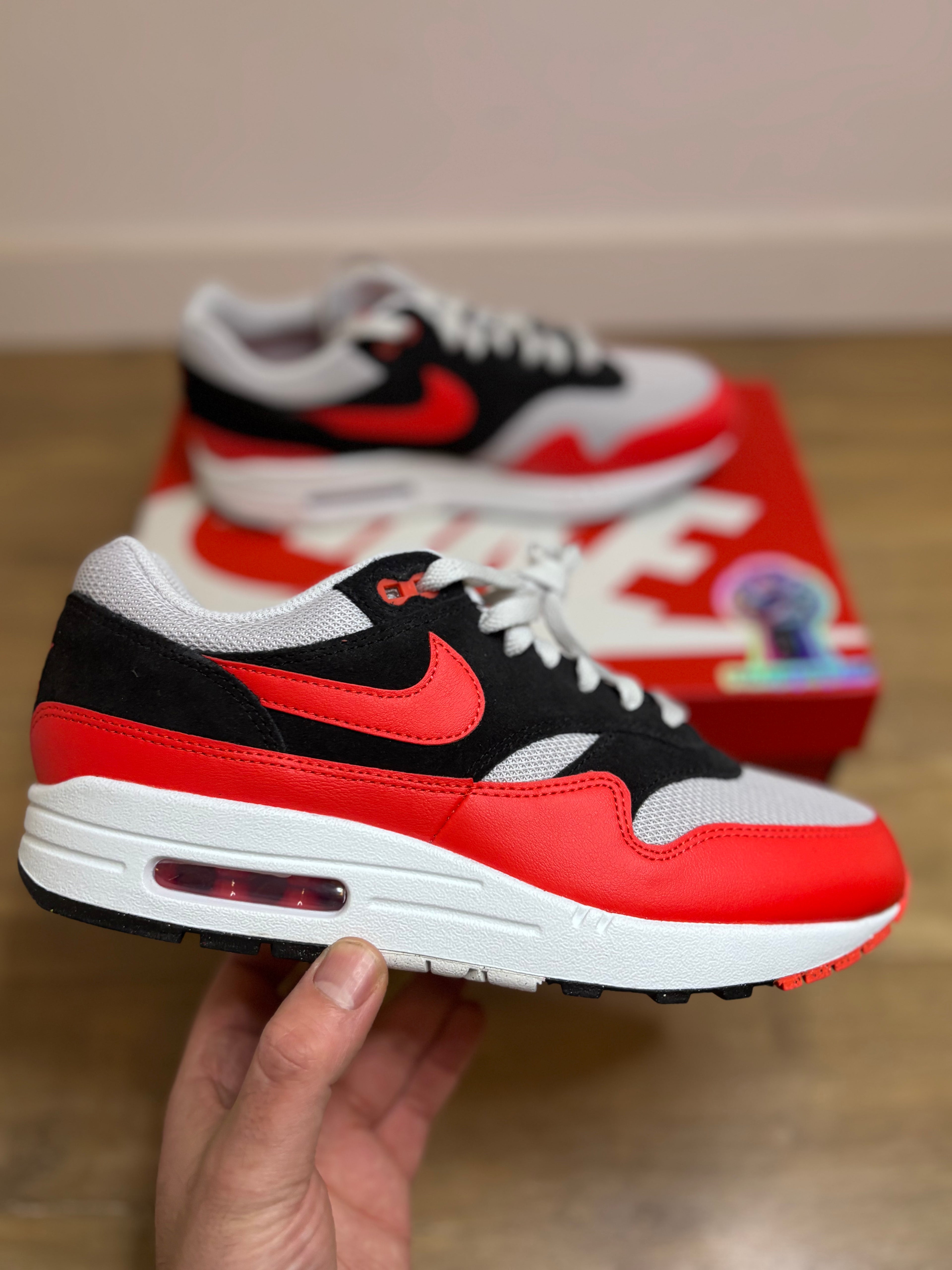 Nike Air Max 1 Essential Crimson Black Red