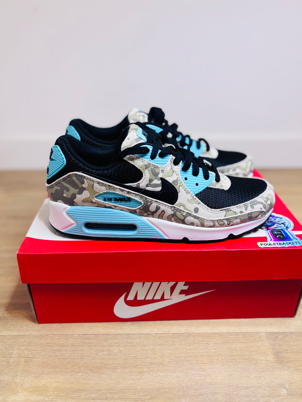 Nike Air Max 90 PRM Blue Camo Aurora Green