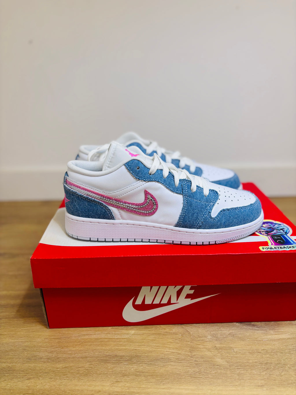 Nike Air Jordan 1 Low Special Edition GS "Denim Sequin