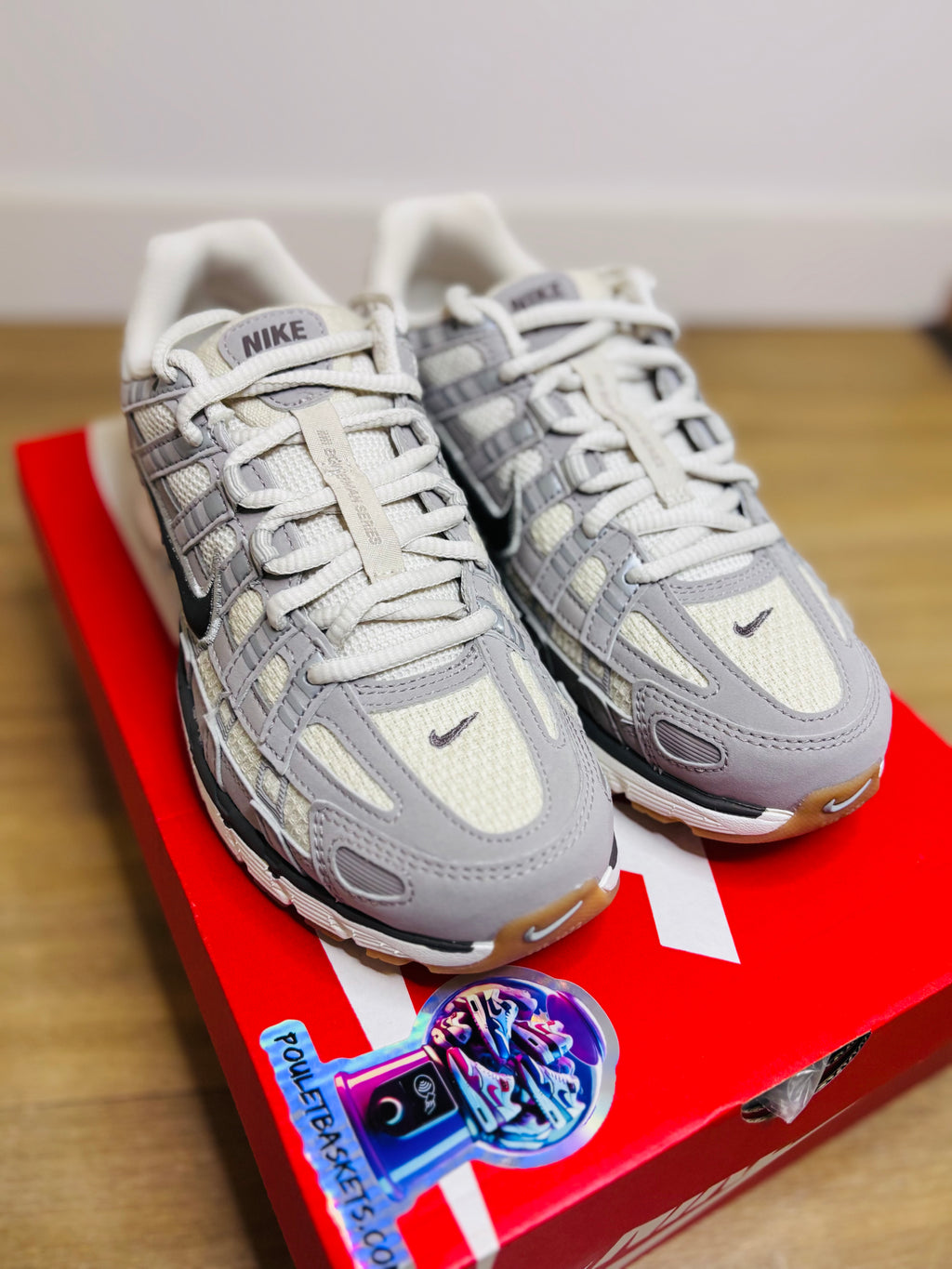 Nike P6000 White College Grey Cave Stone