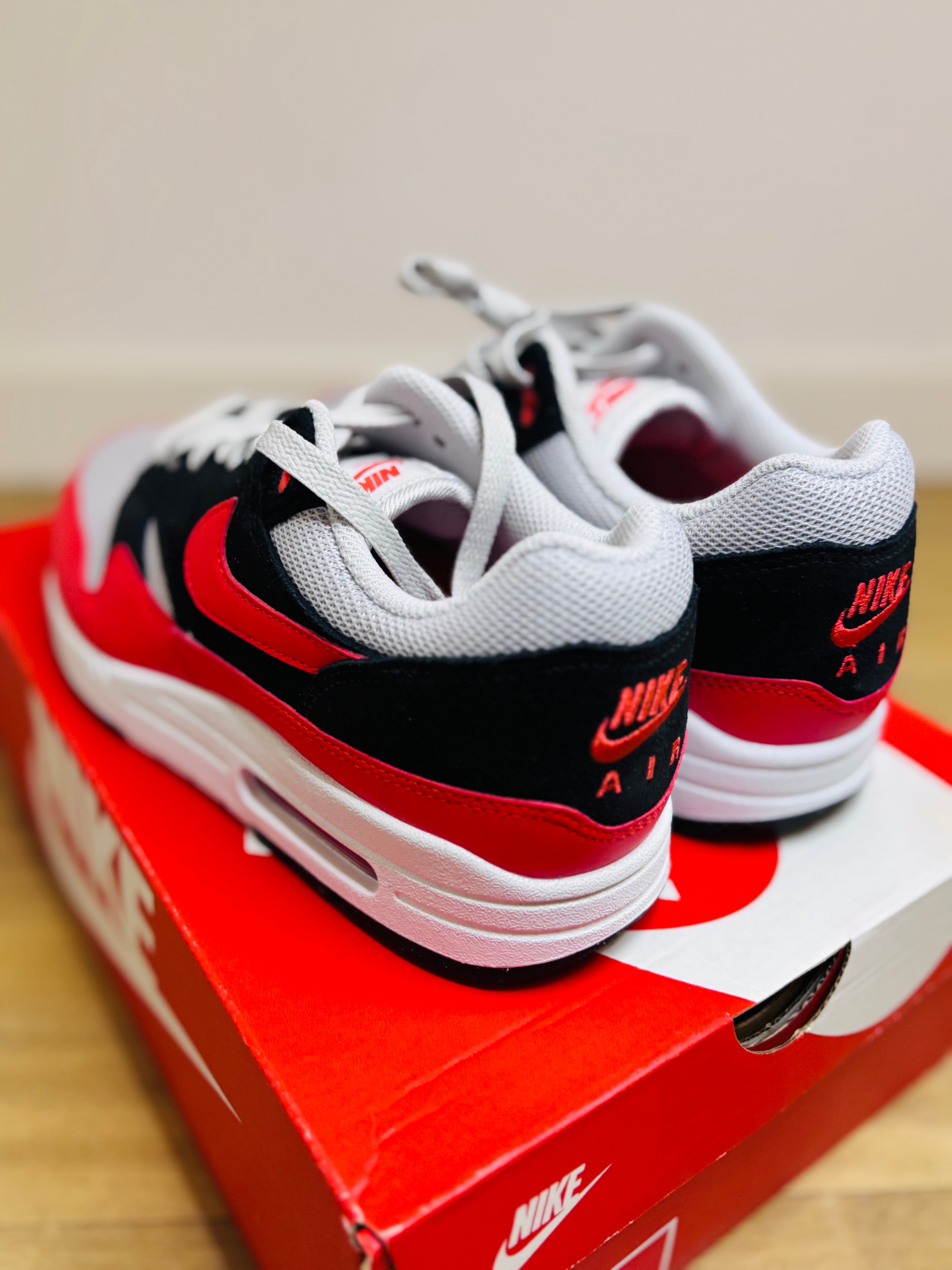 Nike Air Max 1 Essential Crimson Black Red