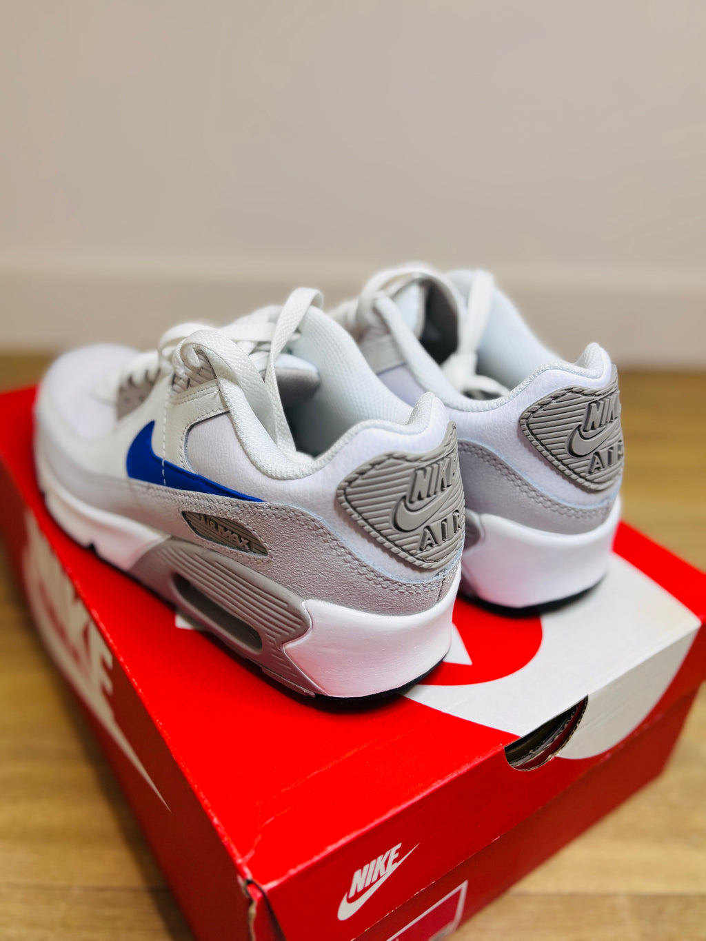 Nike Air Max 90 LTR White Racer Blue College Grey