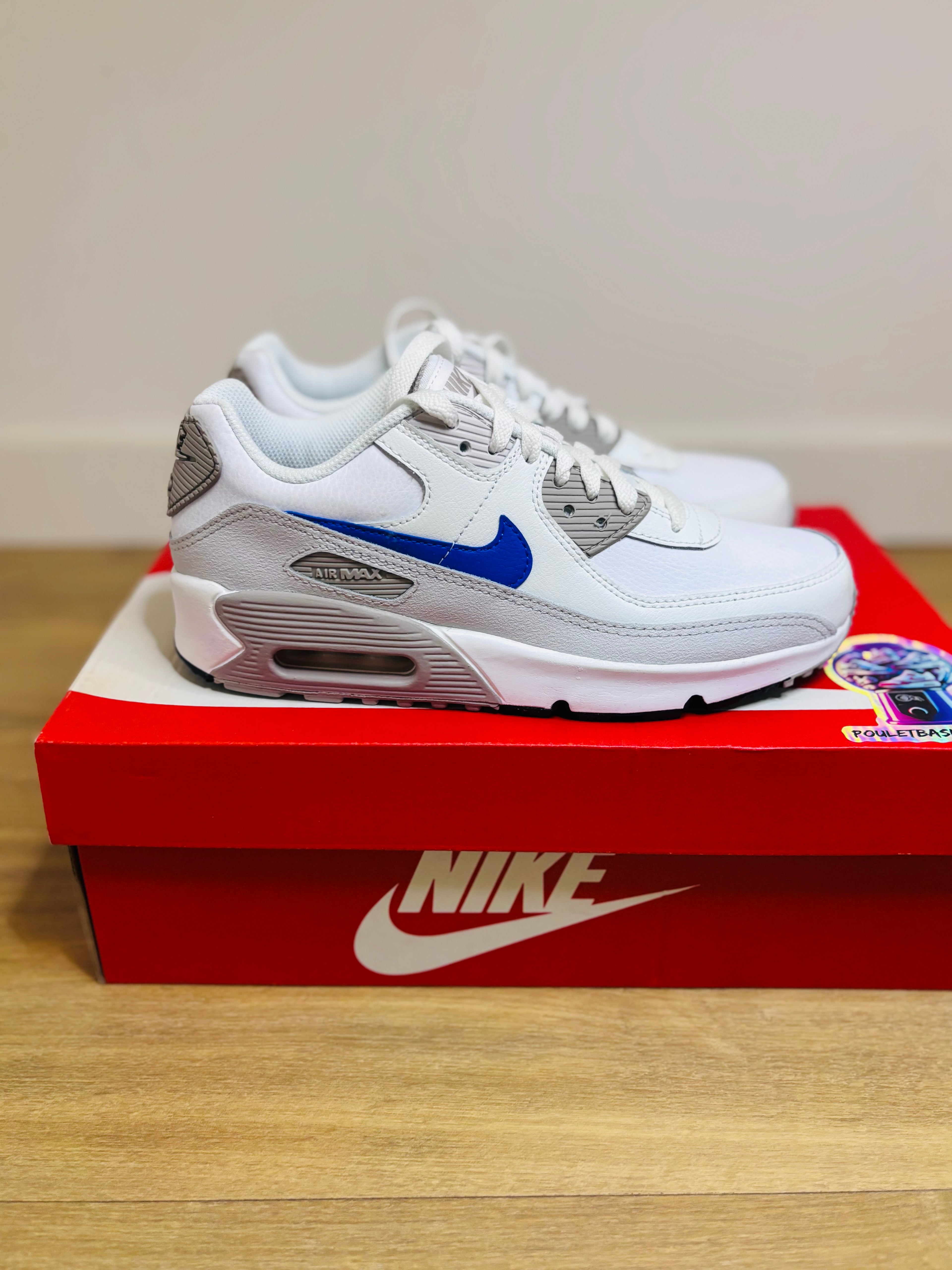 Nike Air Max 90 LTR White Racer Blue College Grey