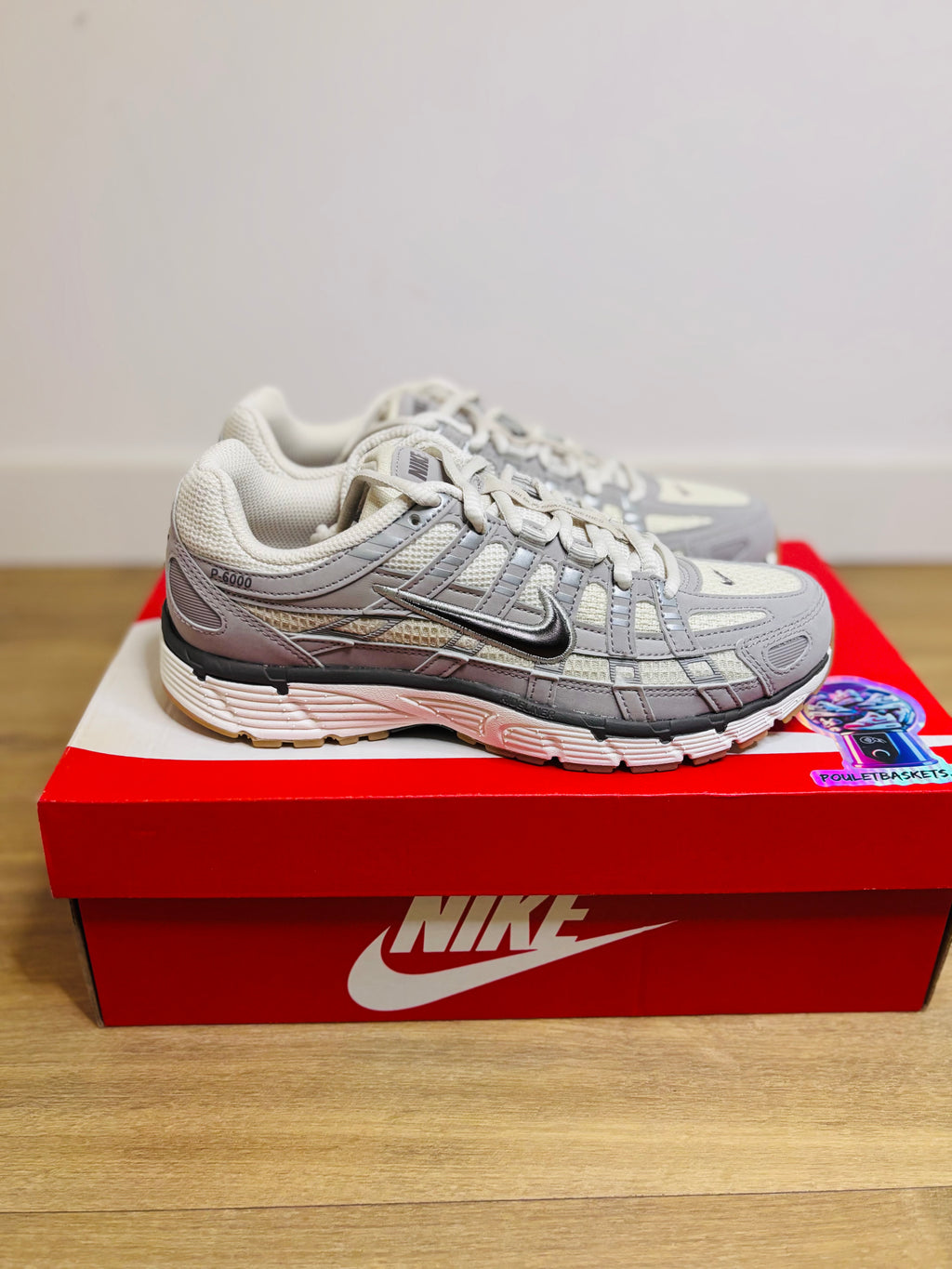 Nike P6000 White College Grey Cave Stone