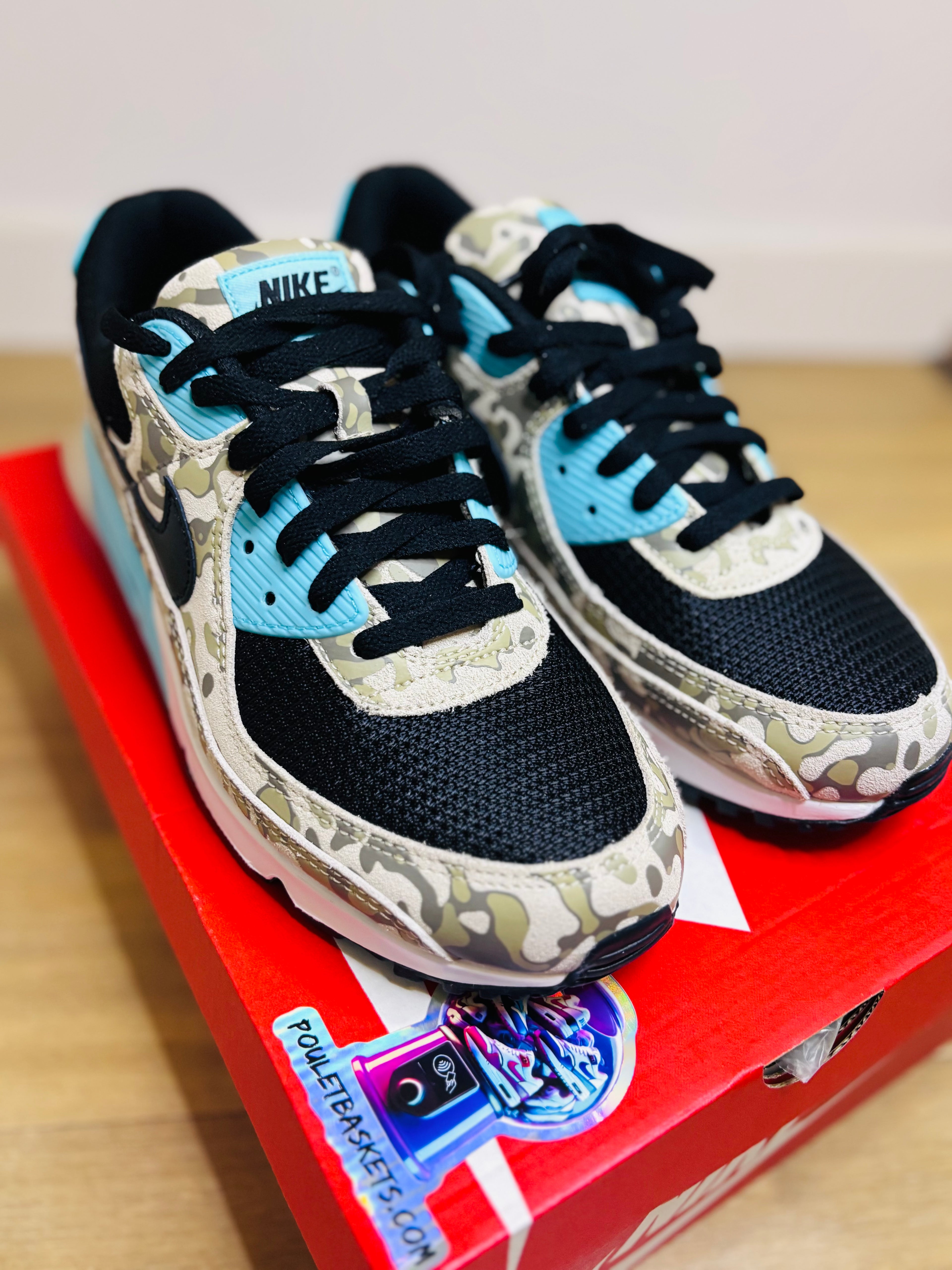 Nike Air Max 90 PRM Blue Camo Aurora Green