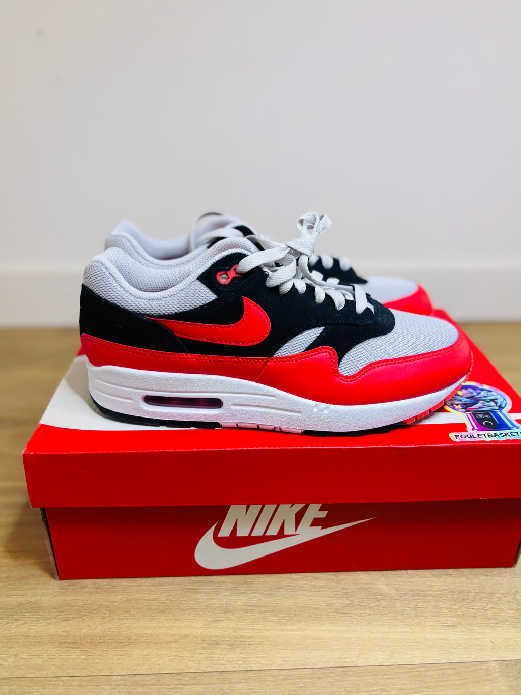 Nike Air Max 1 Essential Crimson Black Red