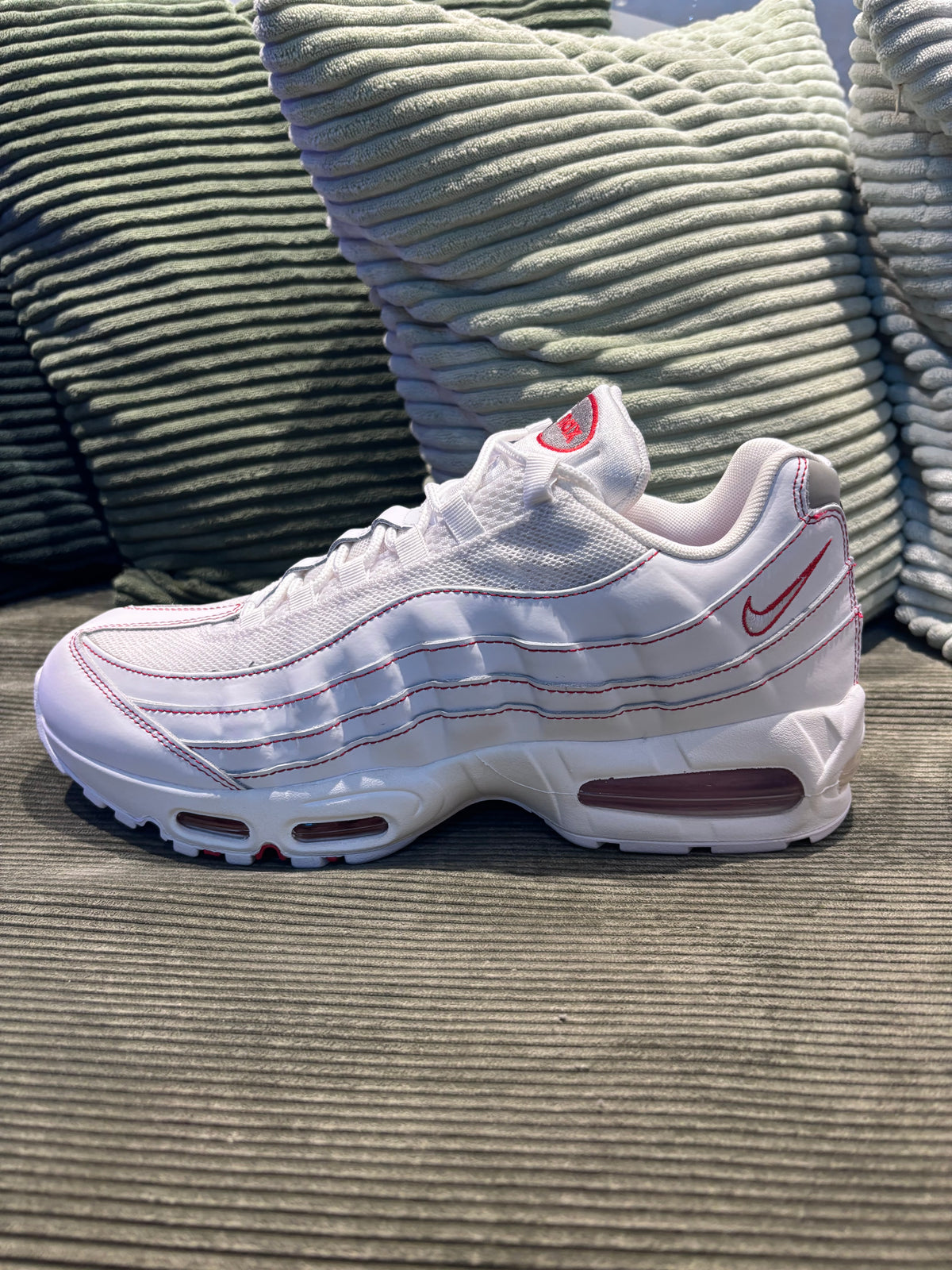 Air Max 95 White University Red