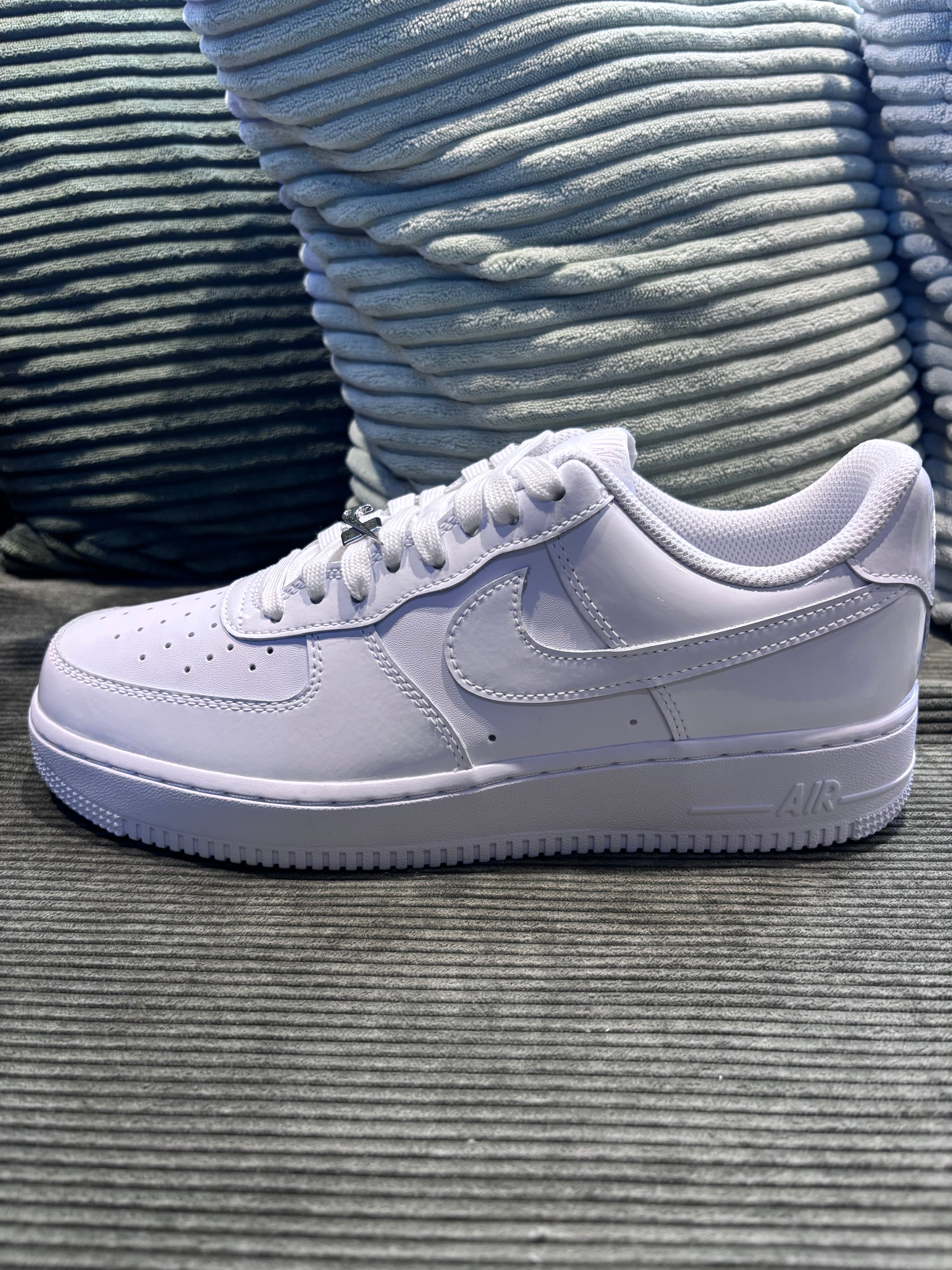 Air Force 1 White Patent Cuir