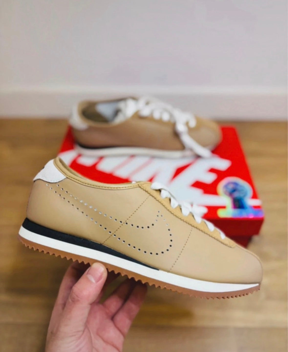 Nike Cortez Perforated Camel