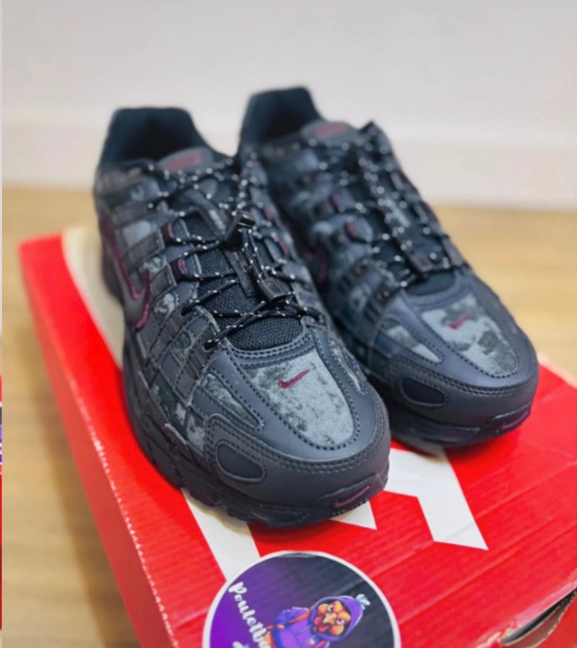 Nike P6000 Black Burgundy Crush