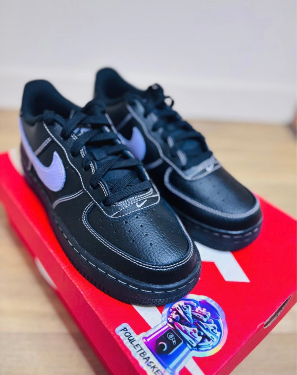 Air Force 1 LV8 Black Lilas