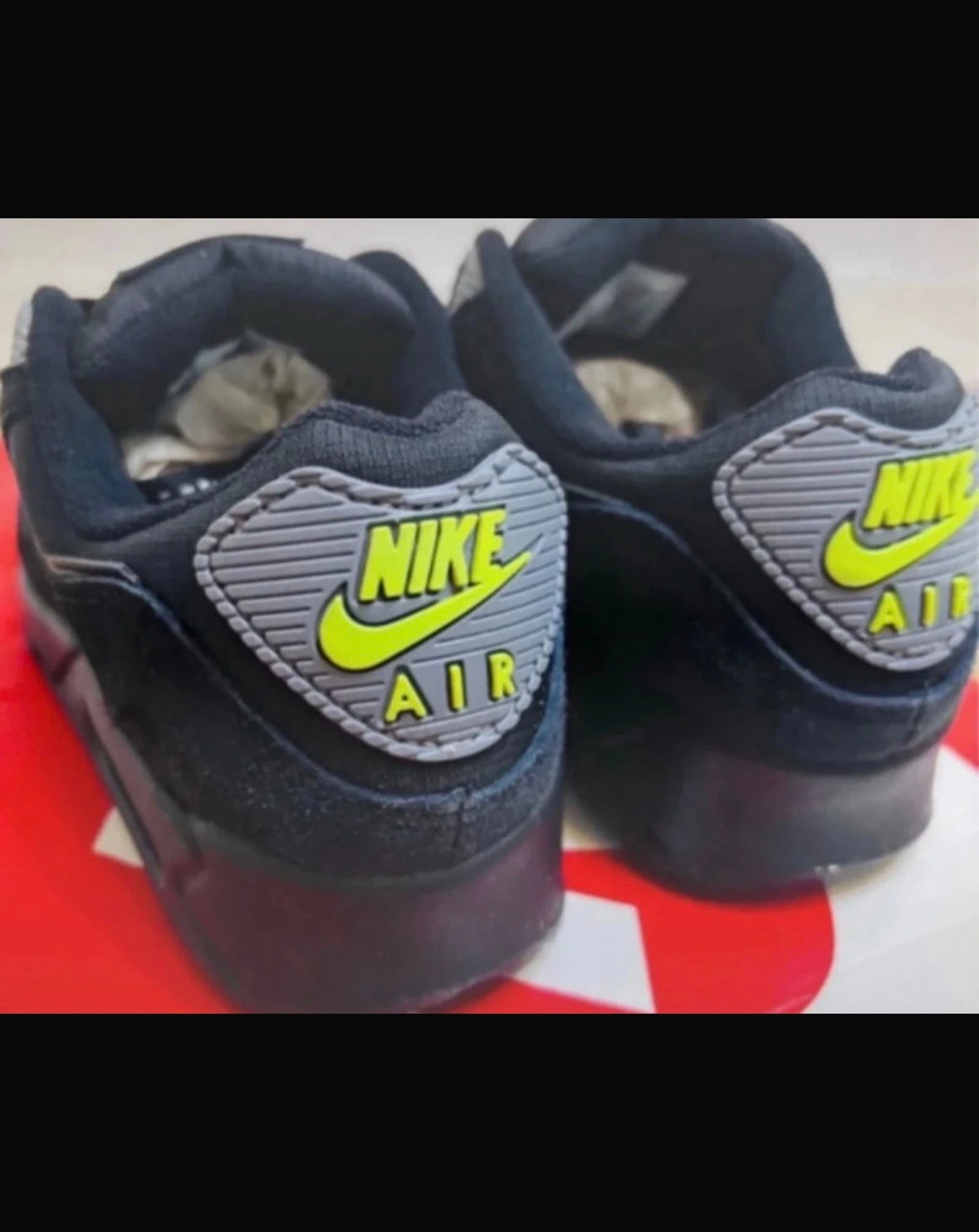 Nike Air Max 90 Black Anthracite Cool Grey + Extra laces black