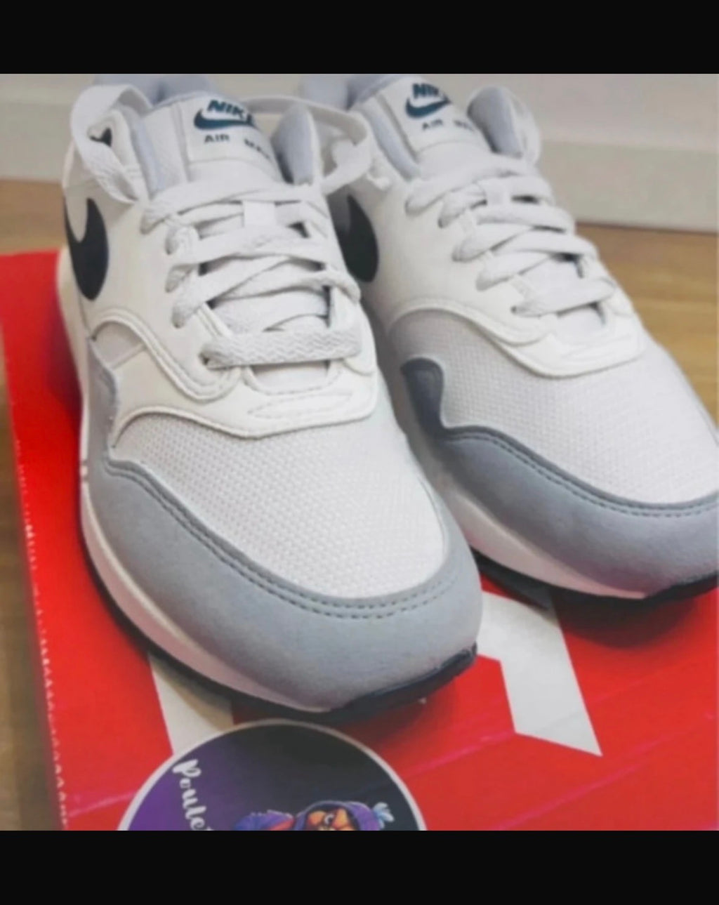 Nike Air Max 1 Grey Black Platinum Tint Dark