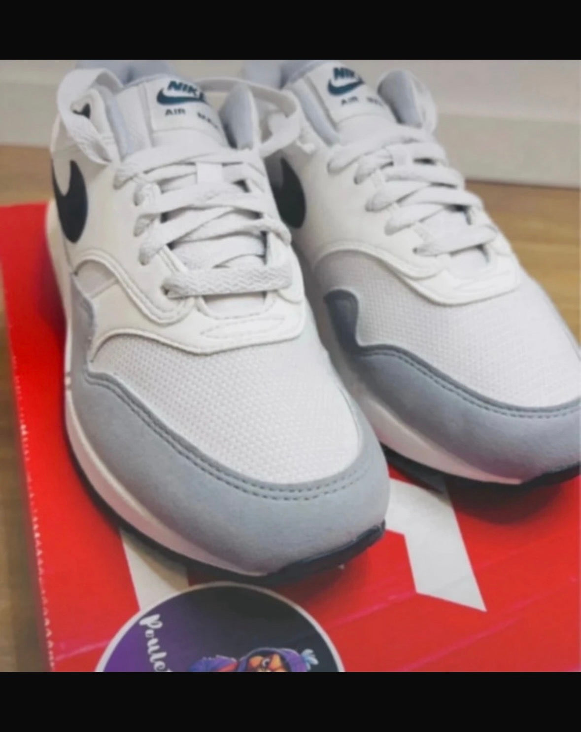 Nike Air Max 1 Grey Black Platinum Tint Dark
