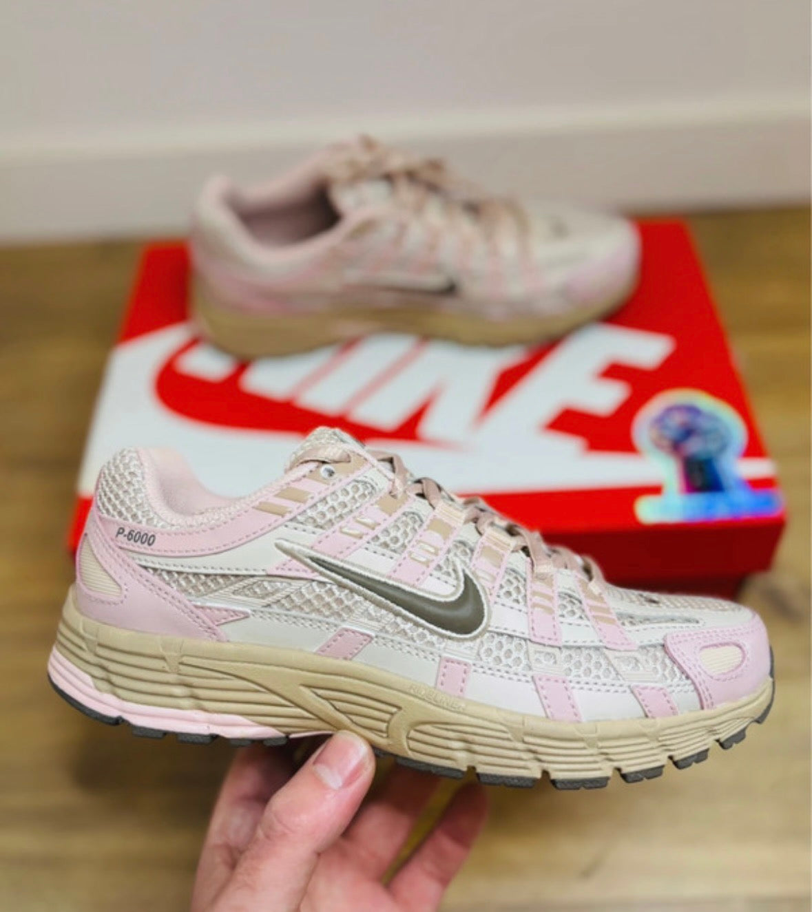 Nike P6000 Fossil Stone Ironstone Grey