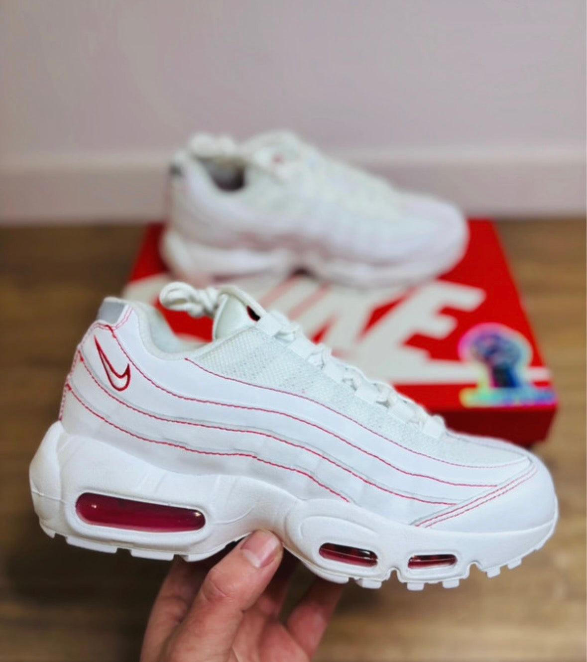 Nike Air Max 95 OG White University Red
