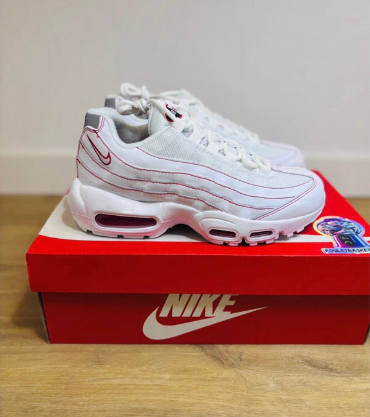 Nike Air Max 95 OG White University Red