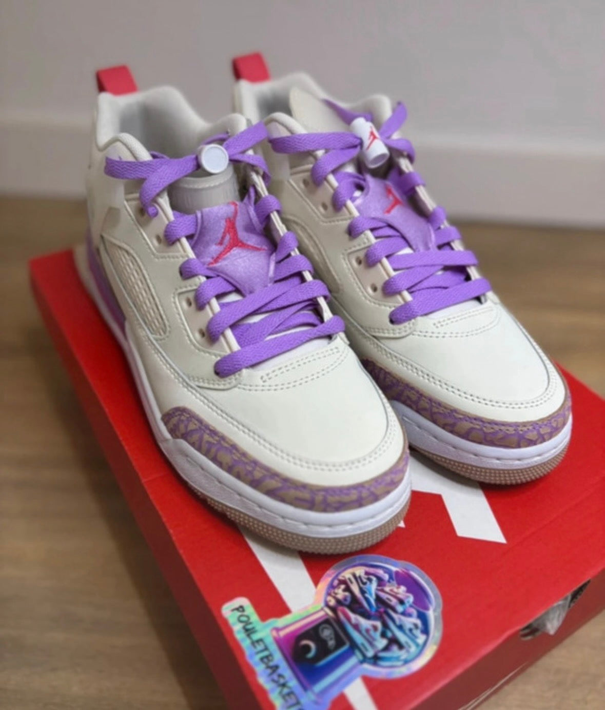 Nike Air Jordan Spizike Low Pale Ivory Fusion Violet
