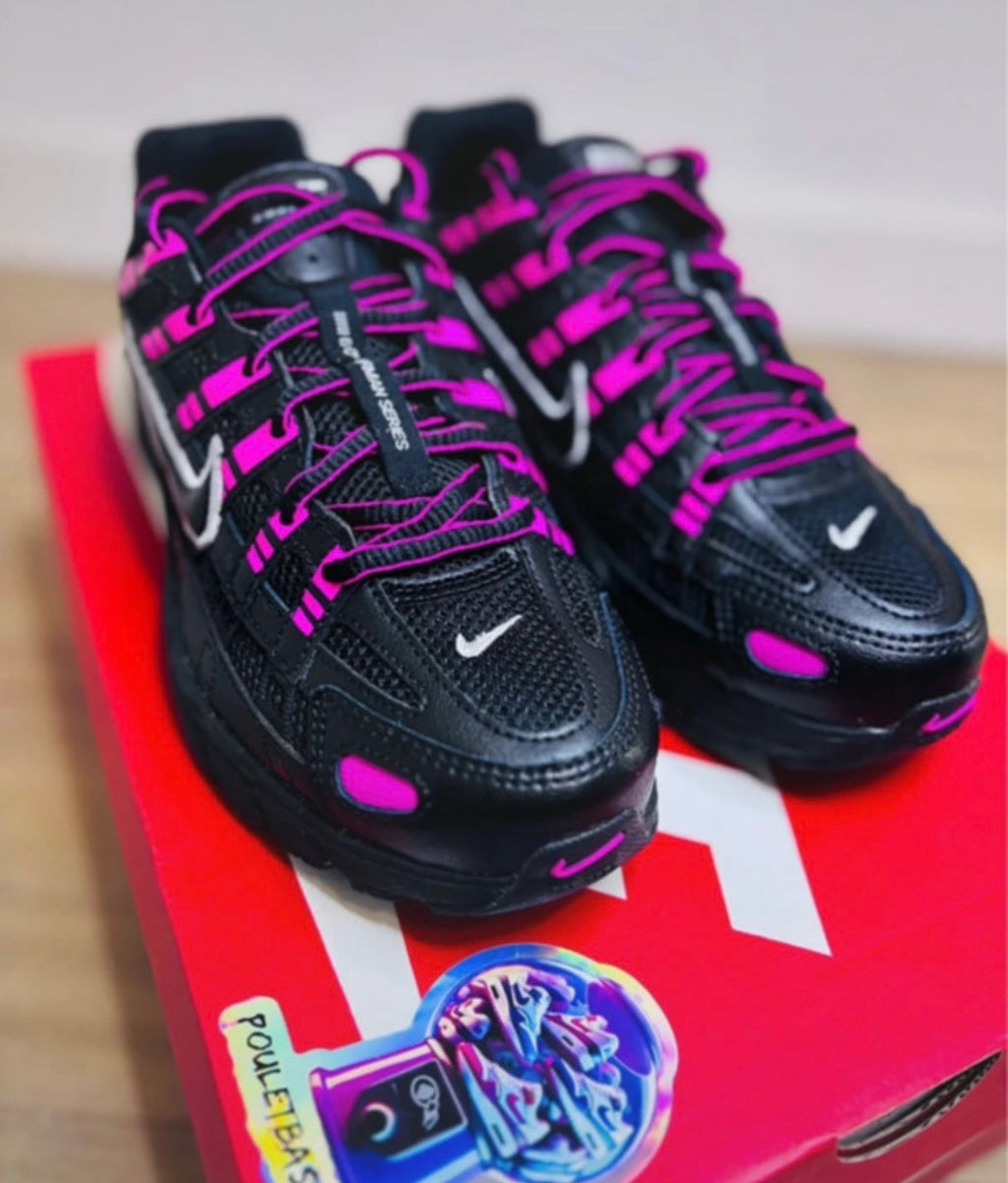 Nike P6000 Pink Blast Metallic Argenté Noir
