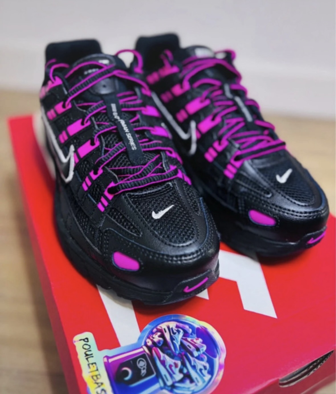 Nike P6000 Pink Blast Metallic Argenté Noir