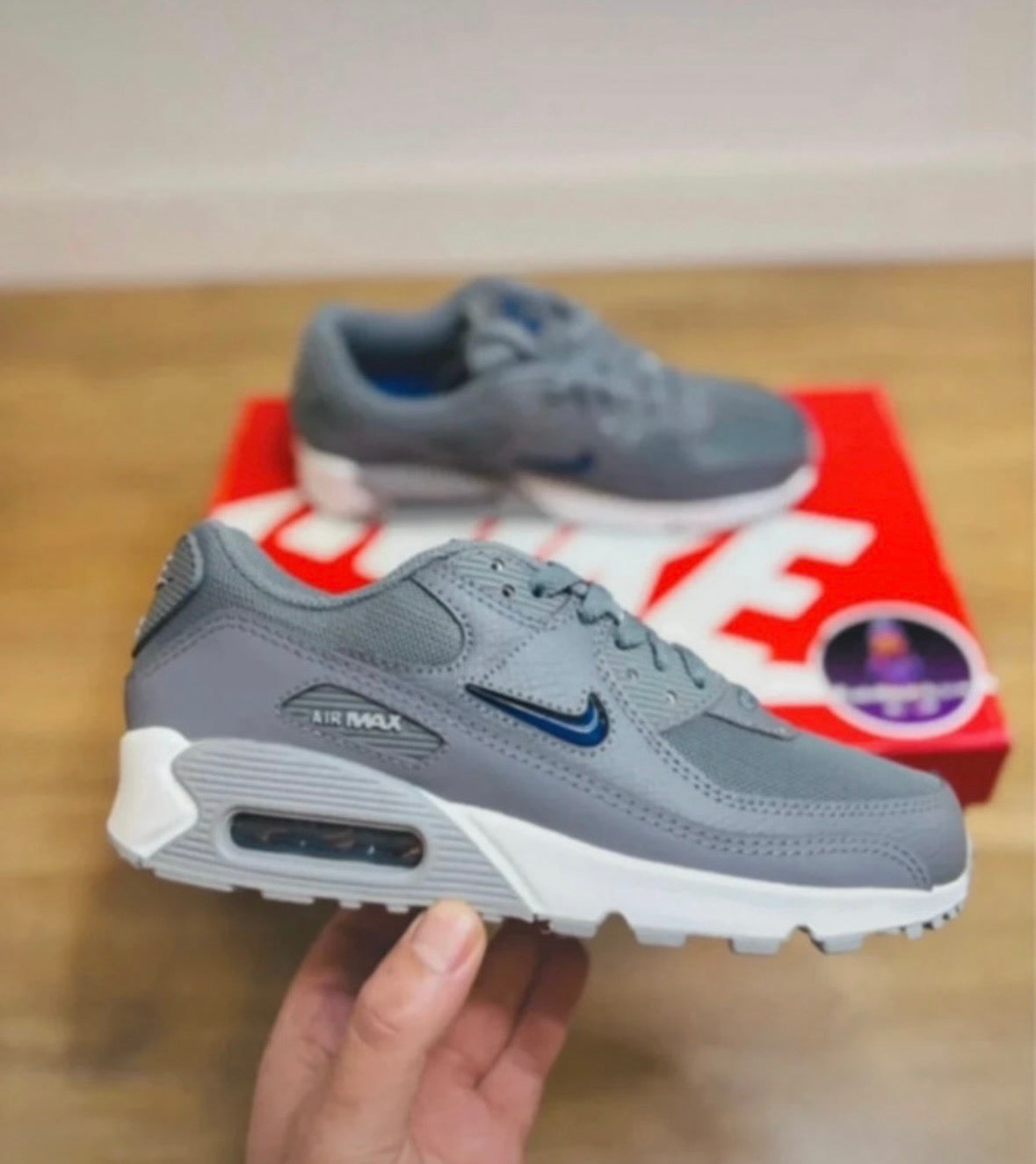 Nike Air Max 90 Jewel Blue Cool Grey Deep Royal Blue