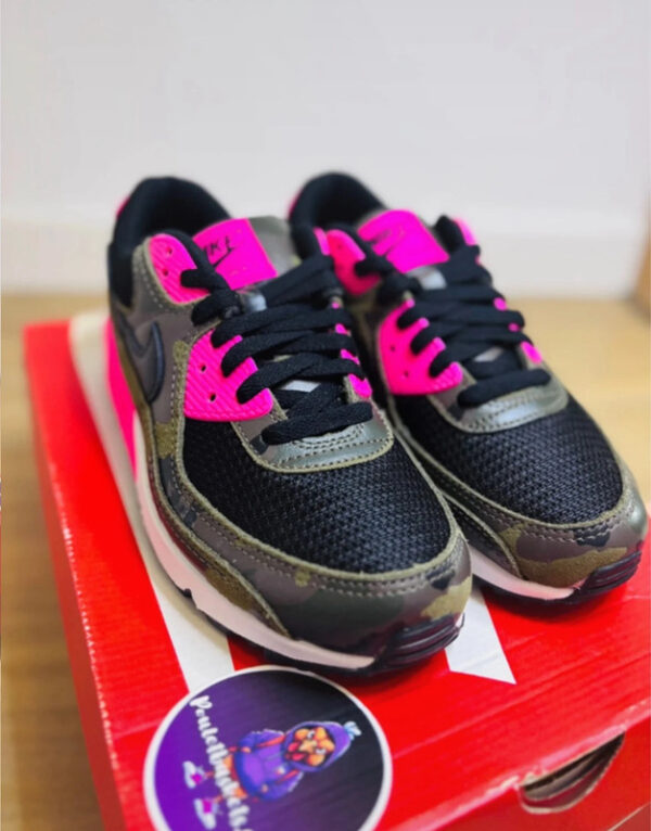 Nike Air Max 90 PRM Camouflage Pack Sequoia Hyper Rose - Image 3