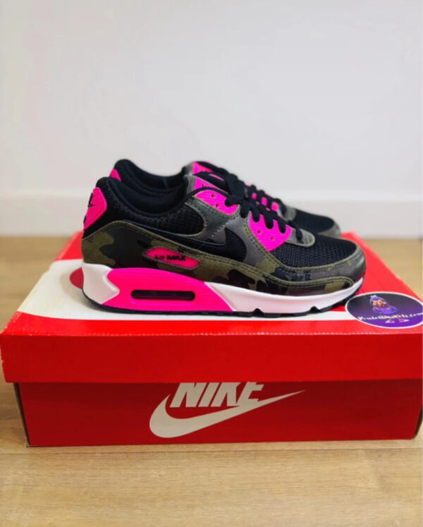 Nike Air Max 90 PRM Camouflage Pack Sequoia Hyper Rose - Image 2